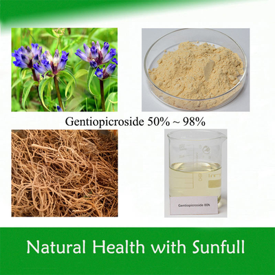 Estratto di Gentiana Scabra Gentiopicroside 50%-98% Gentiopicrina CAS n. 20831-76-9 Ingrediente cosmetico