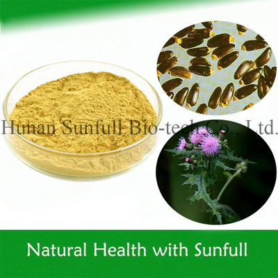 Protezione del fegato Silybum Marianum Estratto Certificazione ISO 80% Silymarin