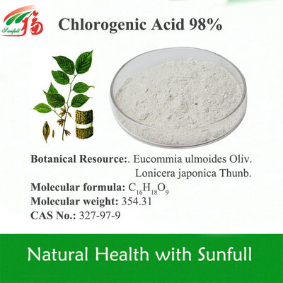 Estratto di Foglie di Eucommia Ulmoides ad Alta Purezza Antiossidante Naturale Acido Clorogenico Purezza 98%